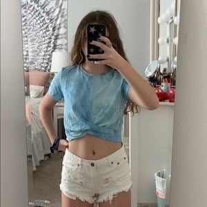 Pacsun cropped tie dye shirt